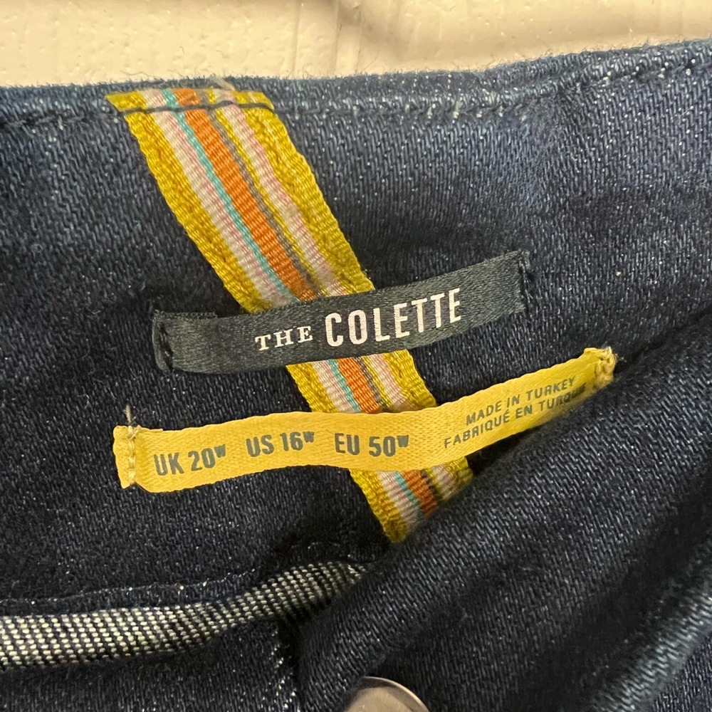 NWOT Anthropologie Maeve Collette cropped high rise wide Leg Jeans - Picture 5 of 5